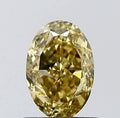 1.10ct Oval Natural Diamond (Colour Fancy Yellow, Clarity IF, GIA Certified)