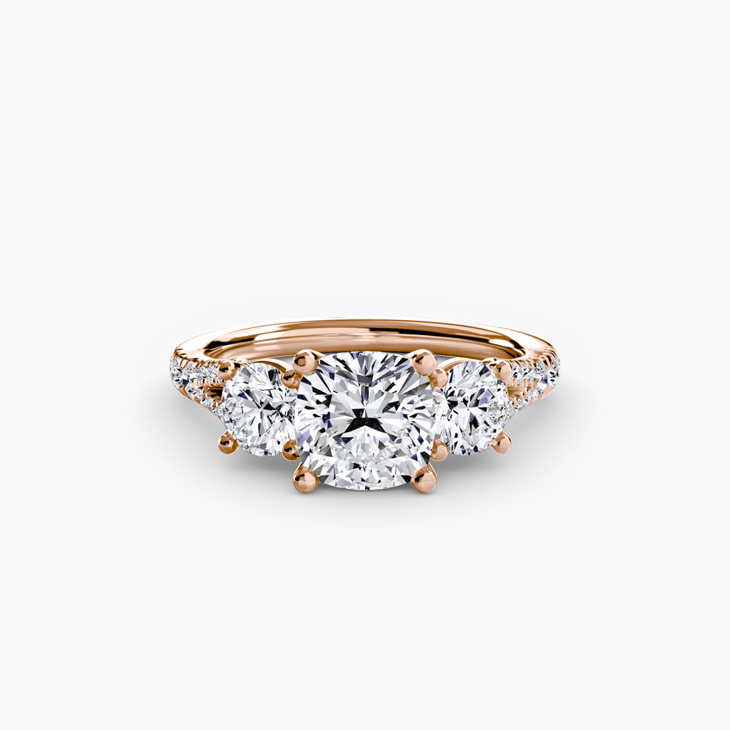 Anello Trilogy con Fascia Pavé 3