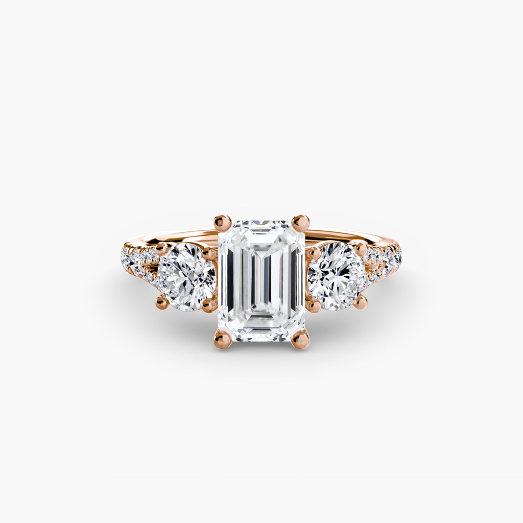 Anello Trilogy con Fascia Pavé 3