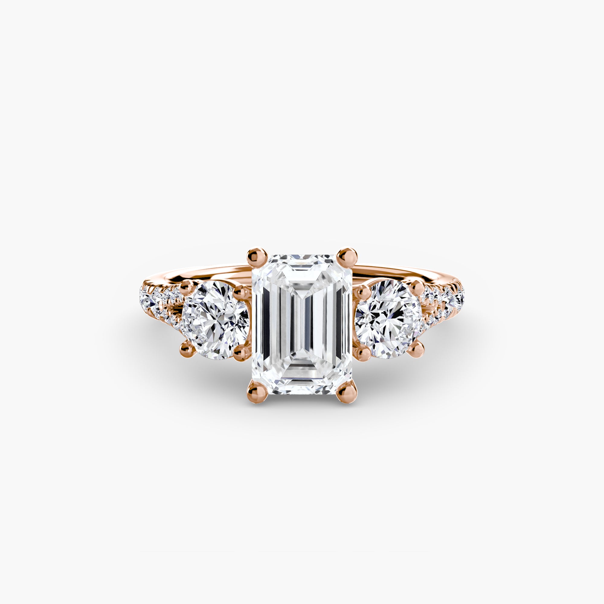 Anello Trilogy con Fascia Pavé 3