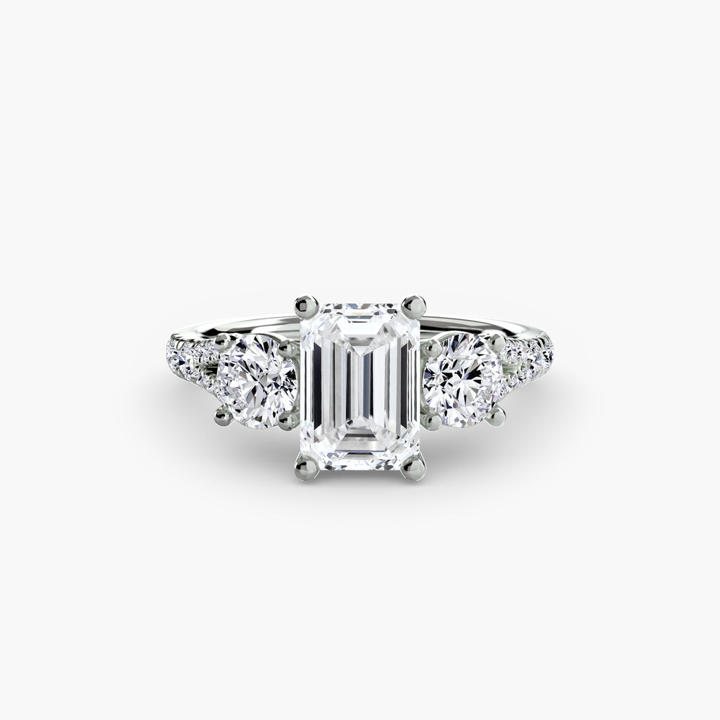 Anello Trilogy con Fascia Pavé 3