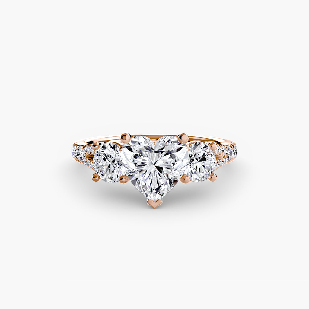Anello Trilogy con Fascia Pavé 3