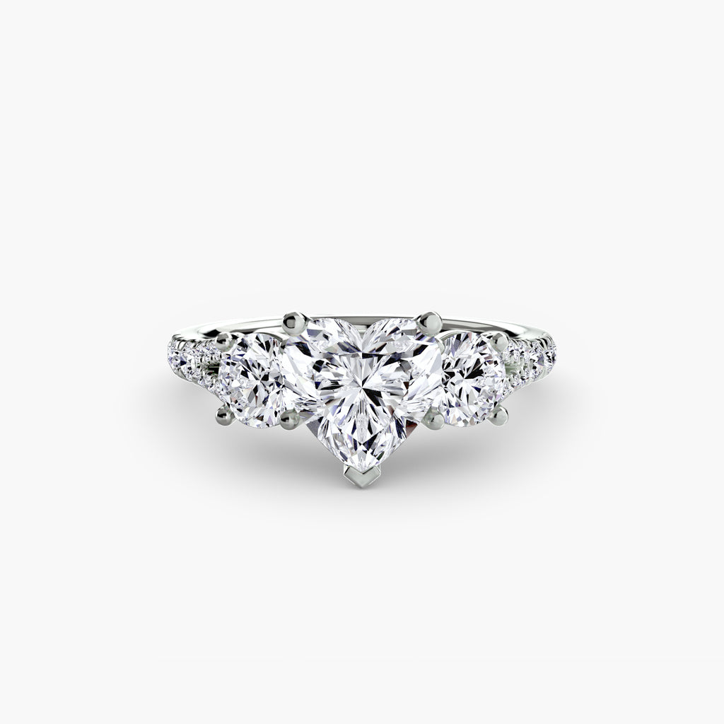 Anello Trilogy con Fascia Pavé 3