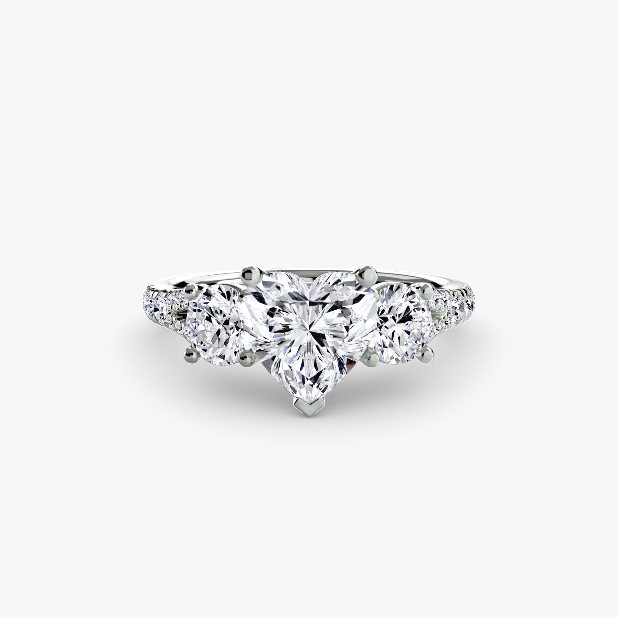 Anello Trilogy con Fascia Pavé 3