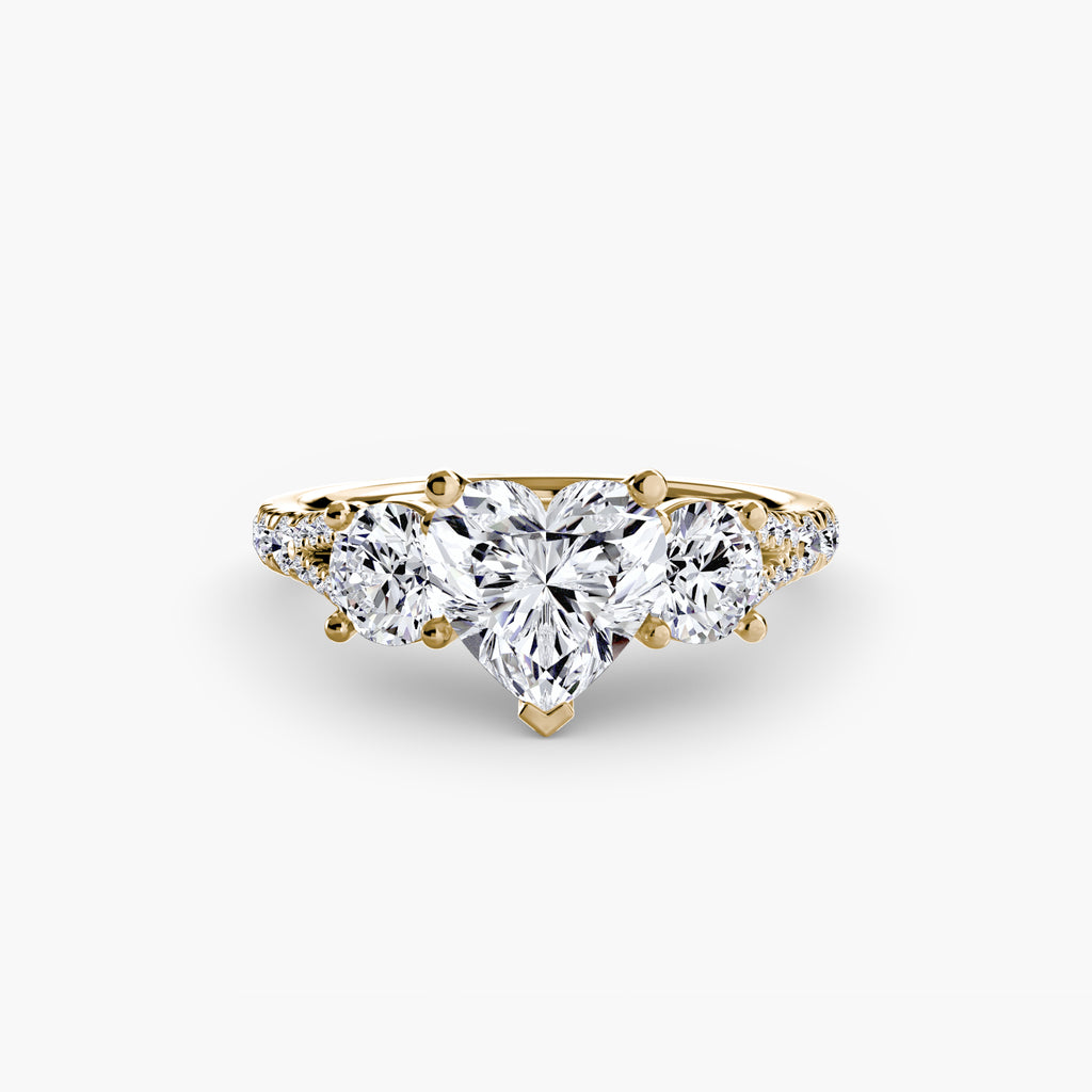 Anello Trilogy con Fascia Pavé 3