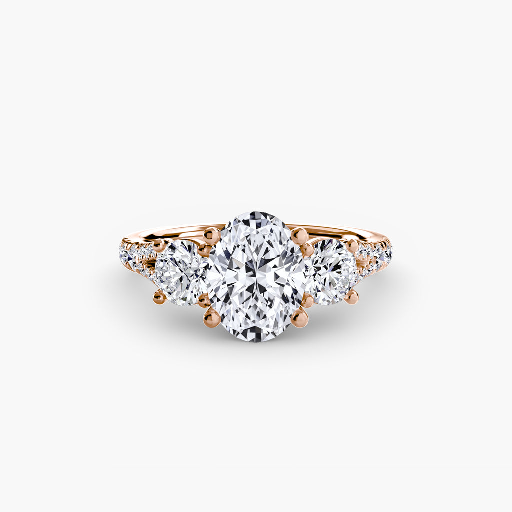 Anello Trilogy con Fascia Pavé 3