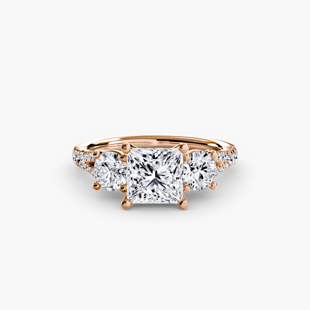 Anello Trilogy con Fascia Pavé 3