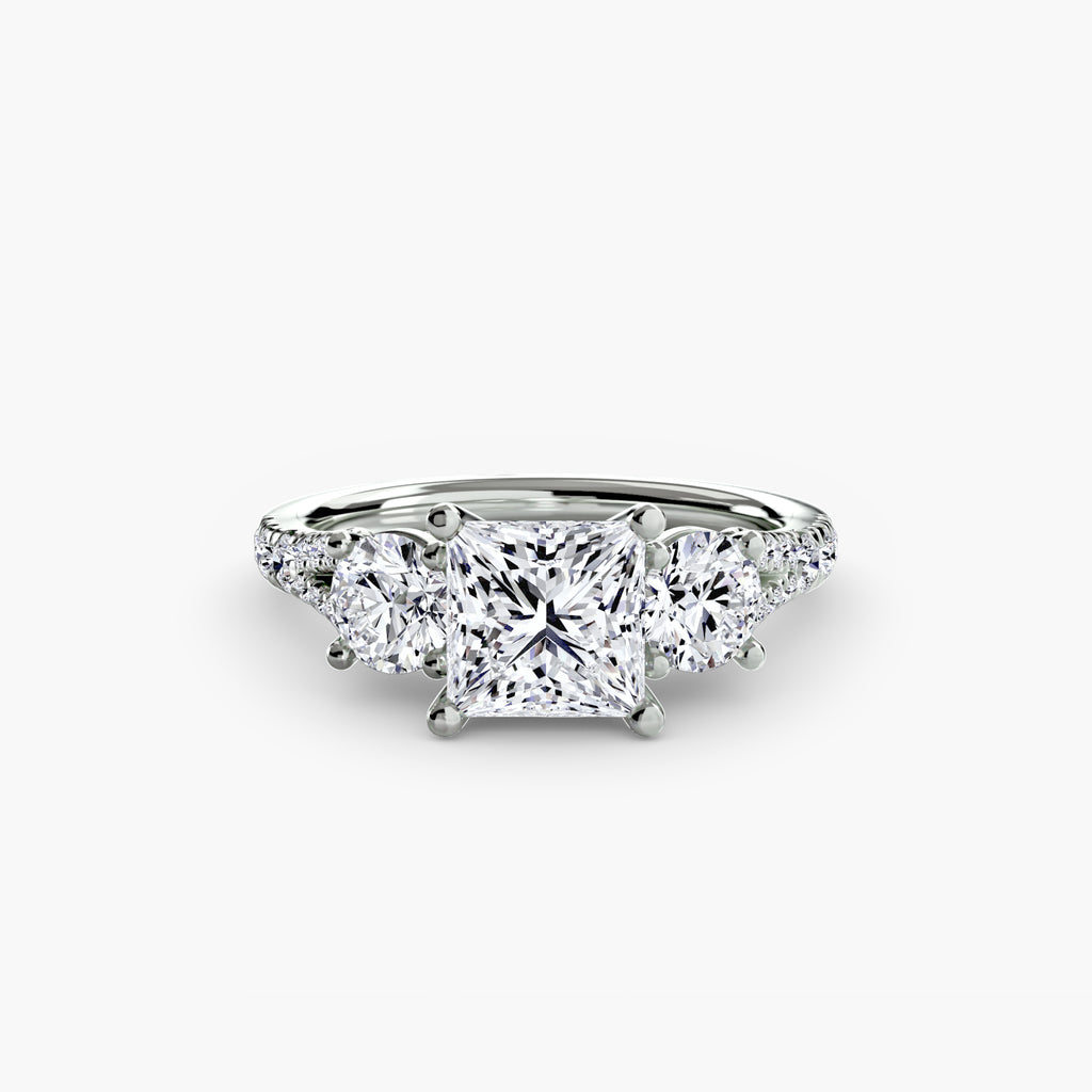 Anello Trilogy con Fascia Pavé 3