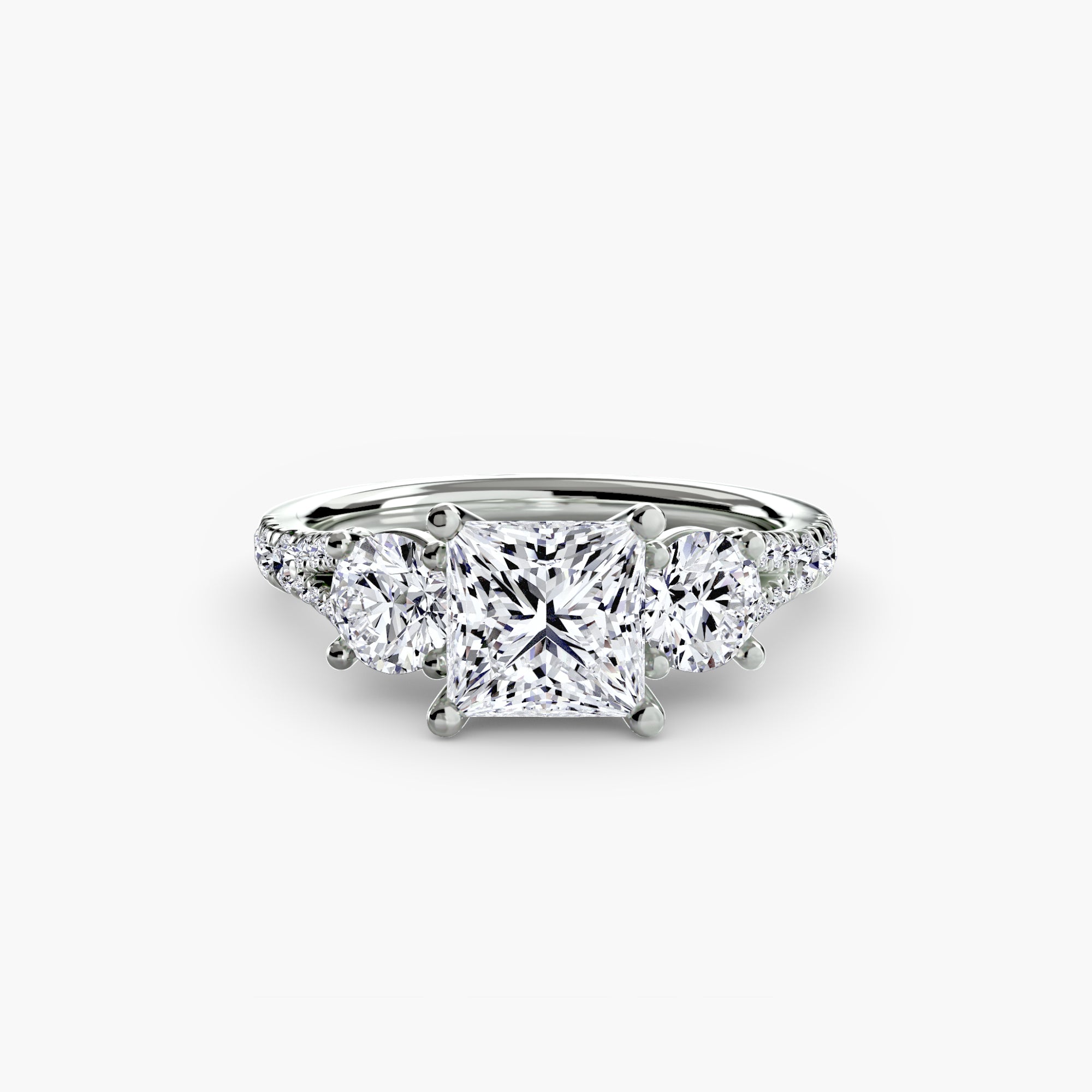 Anello Trilogy con Fascia Pavé 3