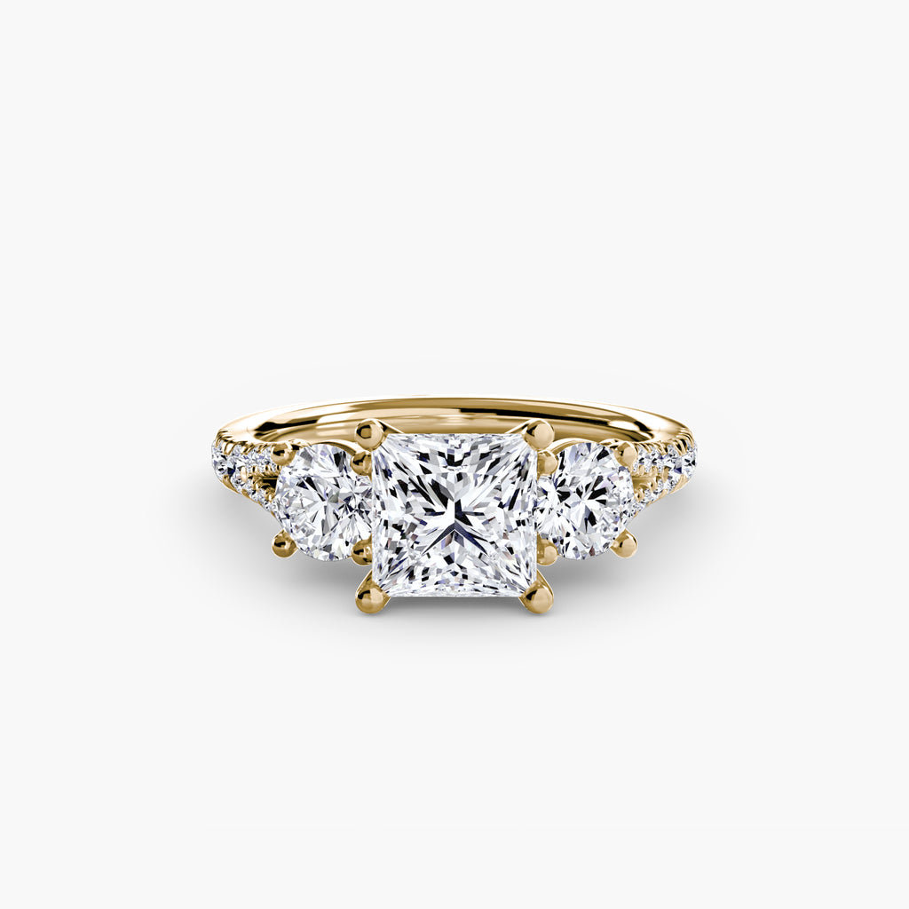 Anello Trilogy con Fascia Pavé 3