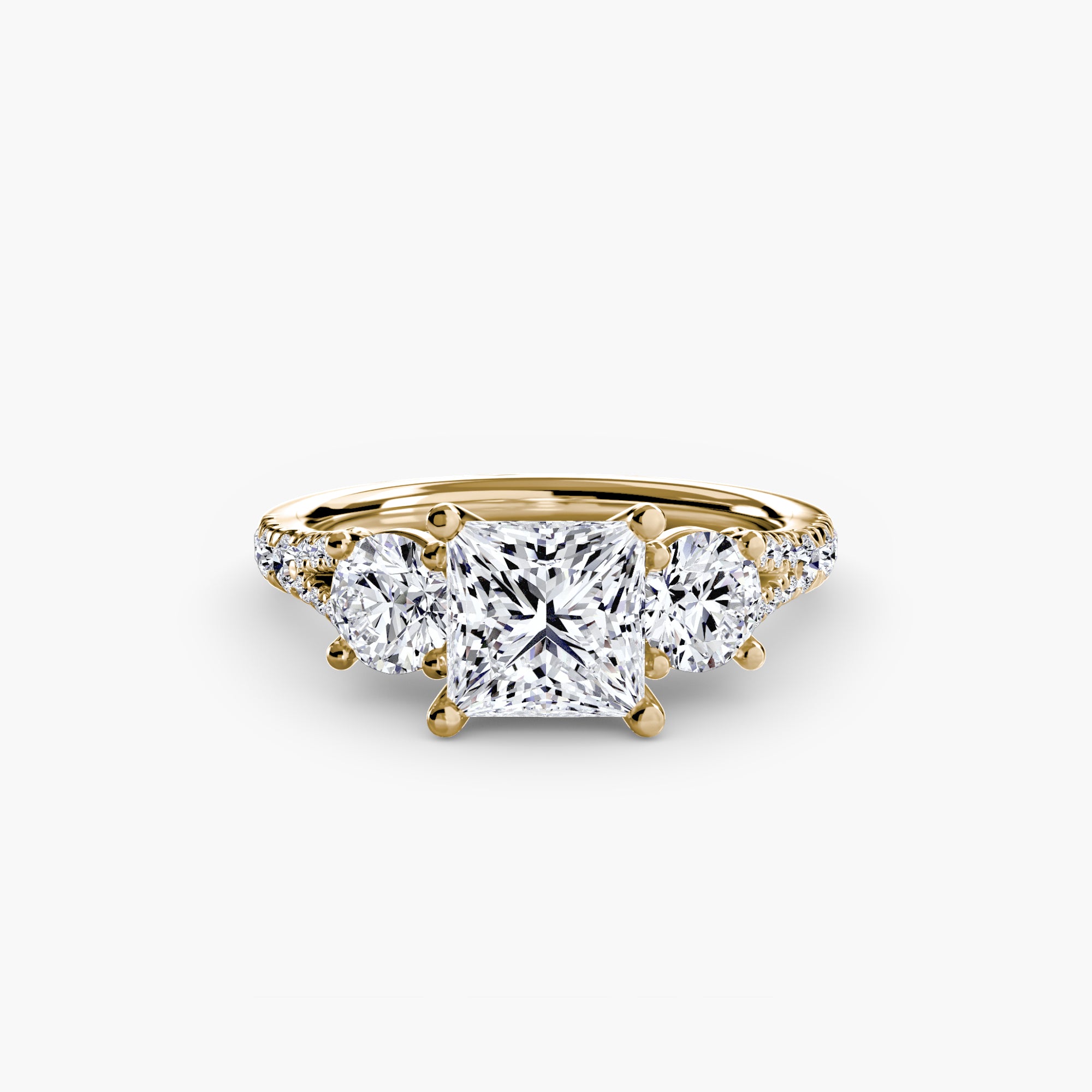Anello Trilogy con Fascia Pavé 3