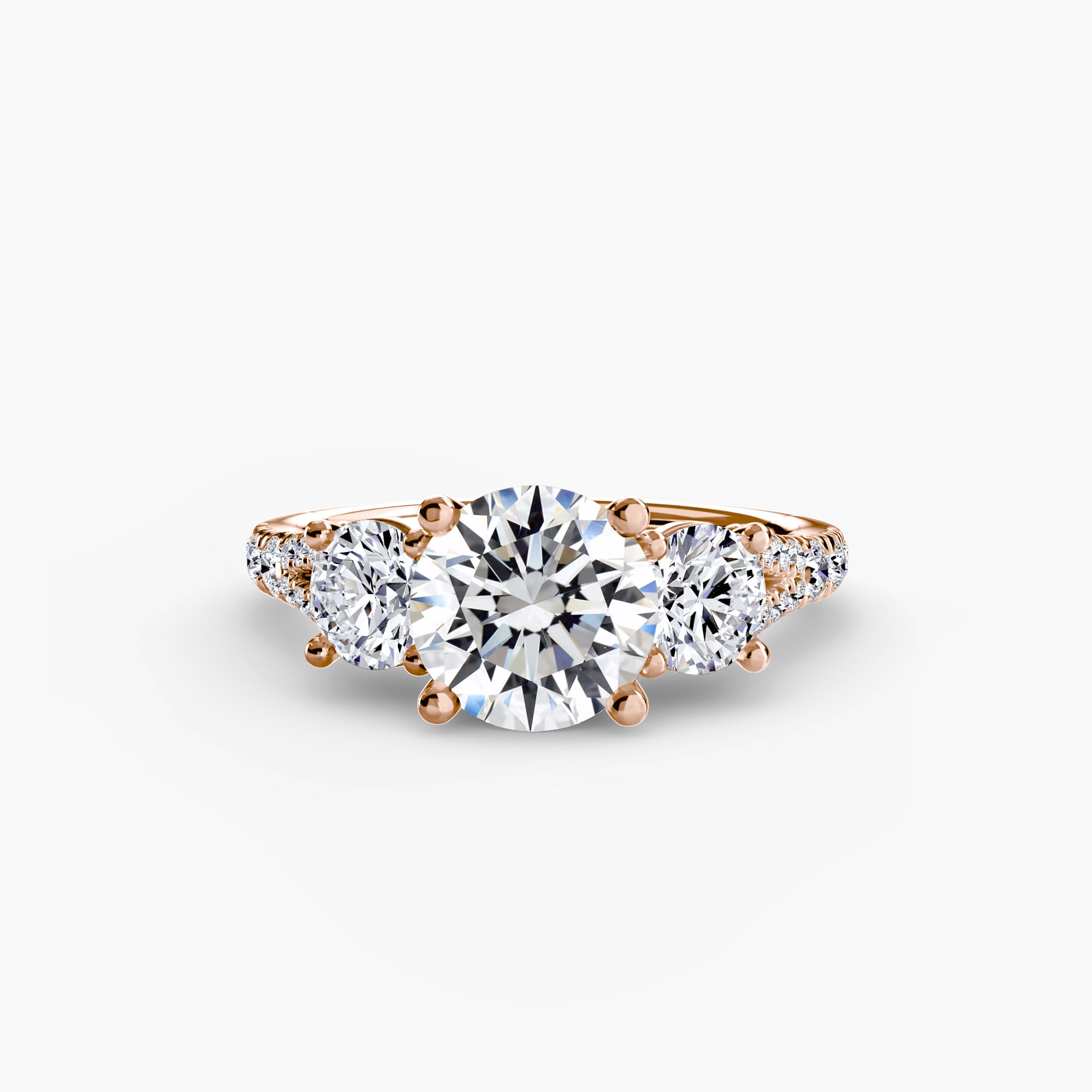 Anello Trilogy con Fascia Pavé 3