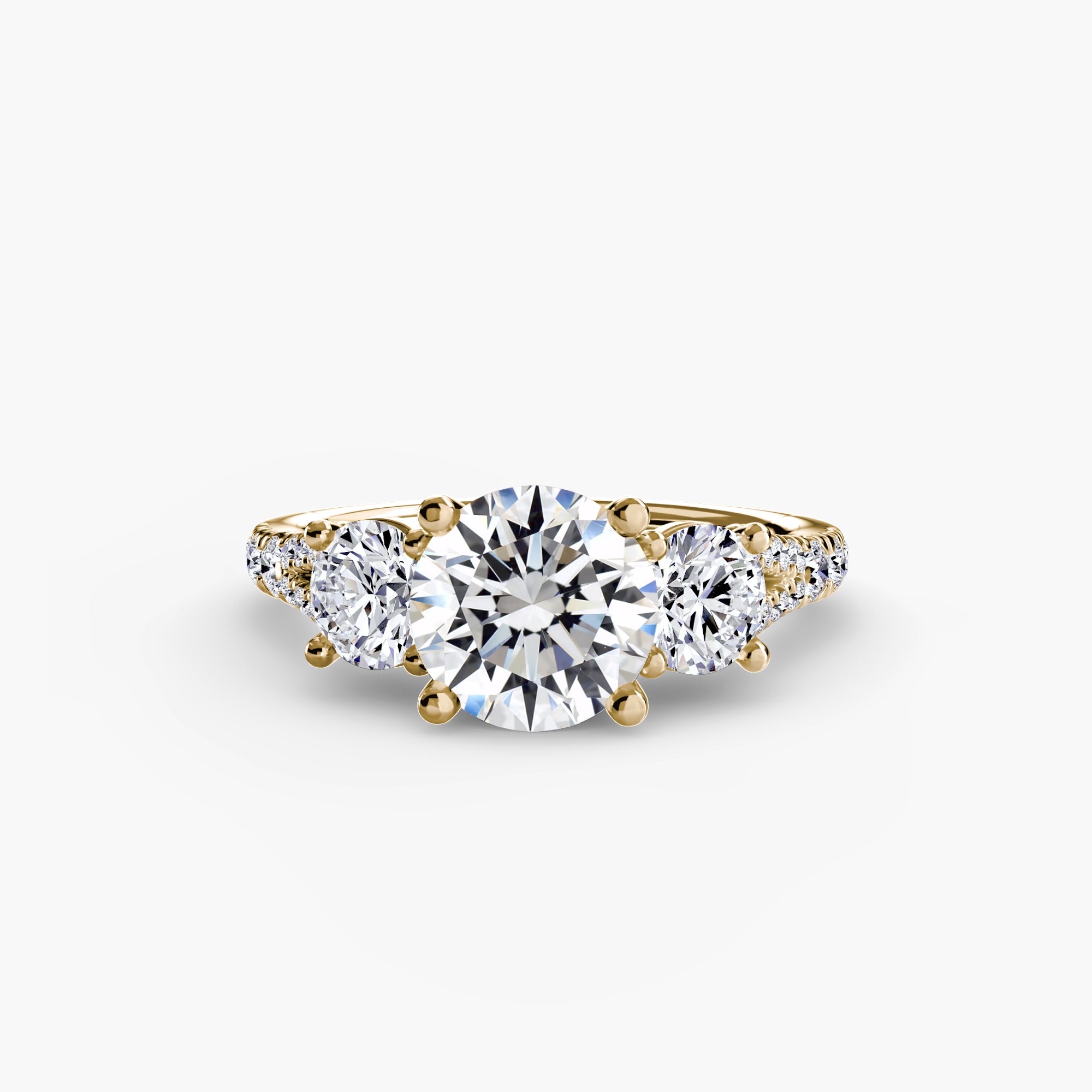 Anello Trilogy con Fascia Pavé 3