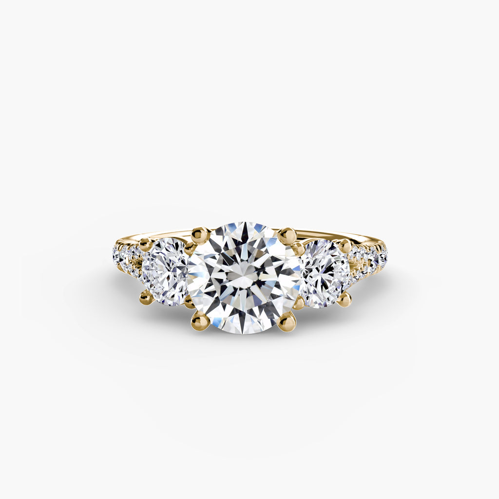 Anello Trilogy con Fascia Pavé 3