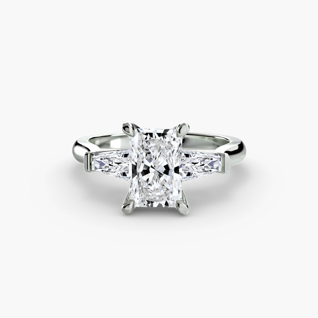 Anello Trilogy (Pietre Laterali Baguette) 2