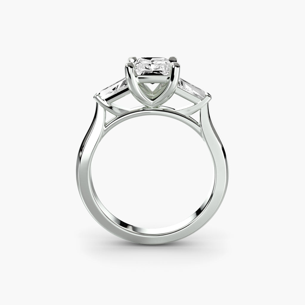 Anello Trilogy (Pietre Laterali Baguette) 2