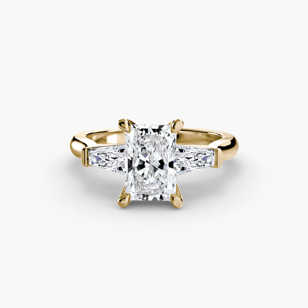 Anello Trilogy (Pietre Laterali Baguette) 2