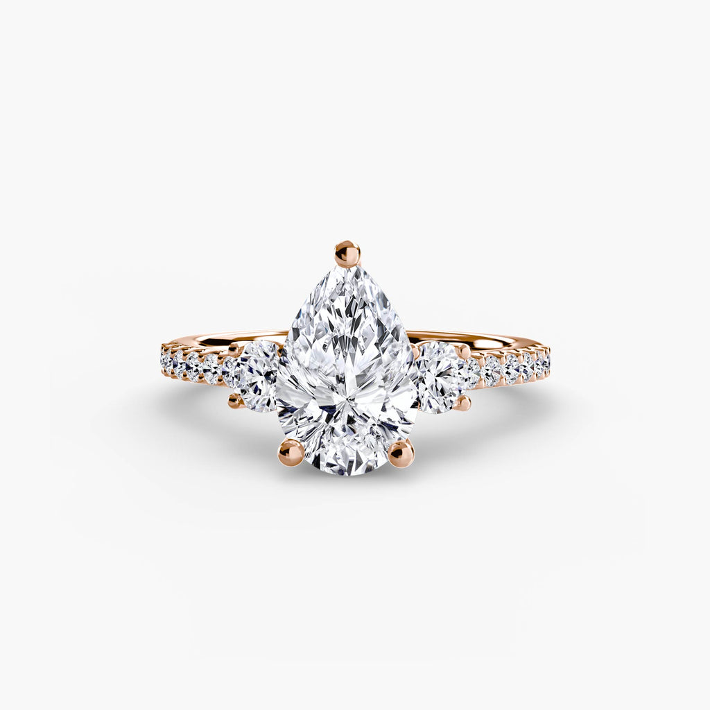 Anello Trilogy con Fascia Pavé 5