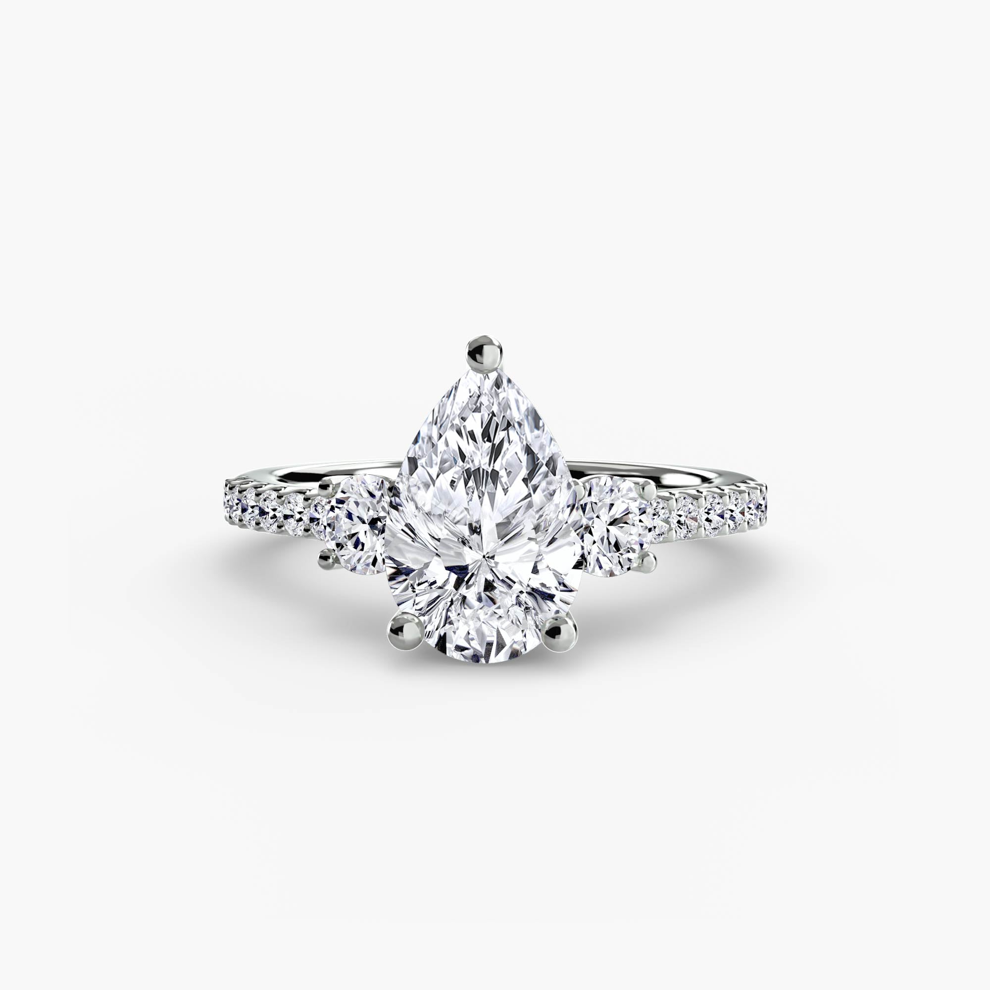 Anello Trilogy con Fascia Pavé 5