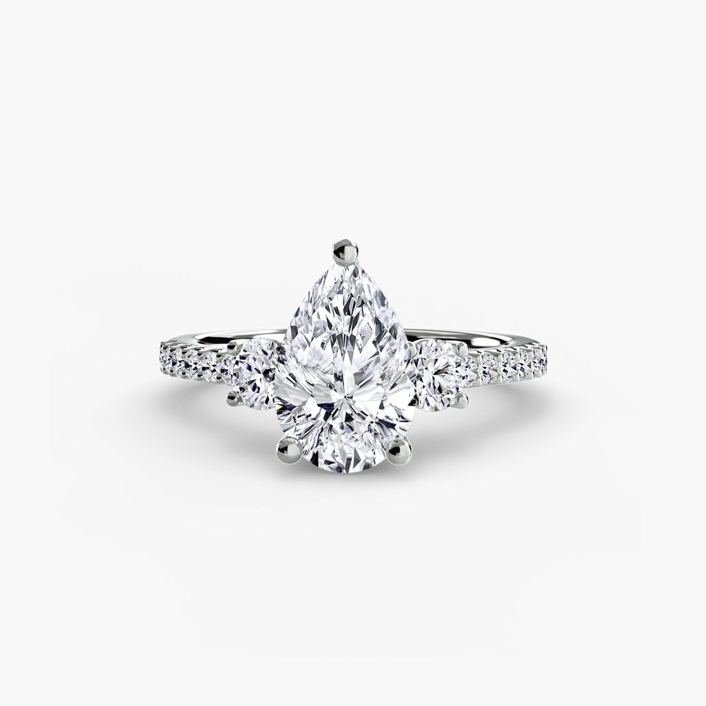 Anello Trilogy con Fascia Pavé 5
