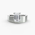Anello Solitario Fascia Larga 2